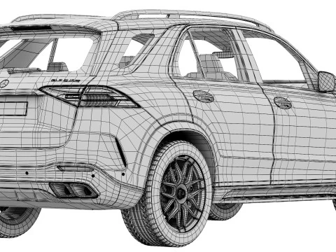 Mercedes-Benz GLE63S AMG 2024 3D Model