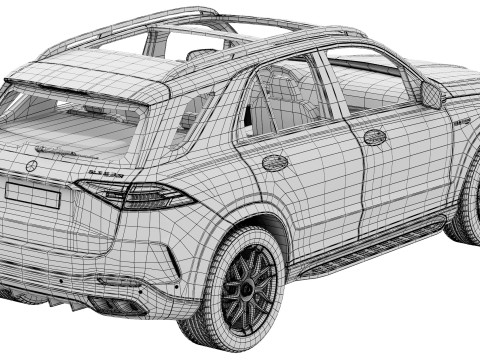 Mercedes-Benz GLE63S AMG 2024 3D Модель