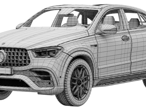 Mercedes-Benz GLE63S AMG Coupe 2024 3D Модель