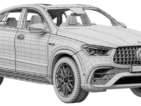 Mercedes-Benz GLE63S AMG Coupe 2024 3D Модель