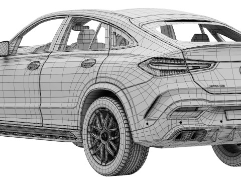 Mercedes-Benz GLE63S AMG Coupe 2024 3D Модель