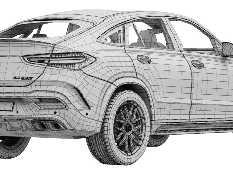 Mercedes-Benz GLE63S AMG Coupe 2024 3D Модель