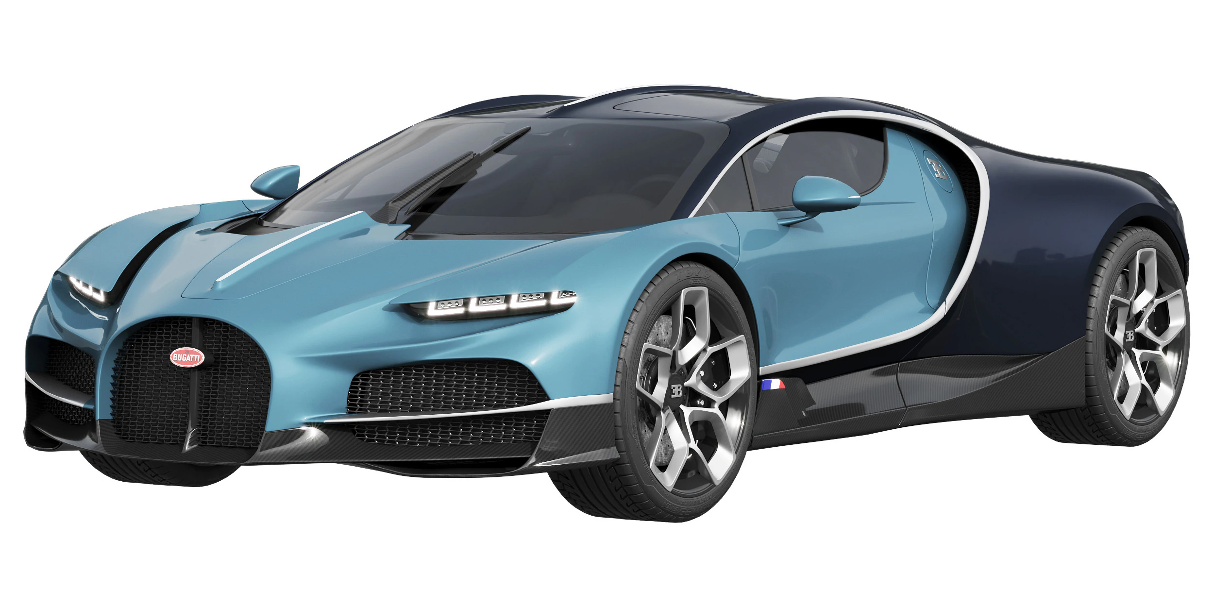 Bugatti Tourbillon 3D Model .c4d .max .obj .3ds .fbx .stl .blend 
