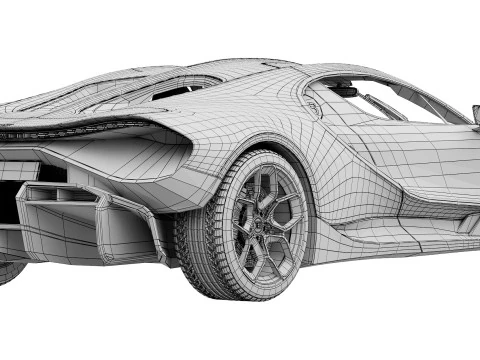 Bugatti Tourbillon 3D Model