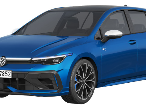 Volkswagen Golf R 2025 3D Model