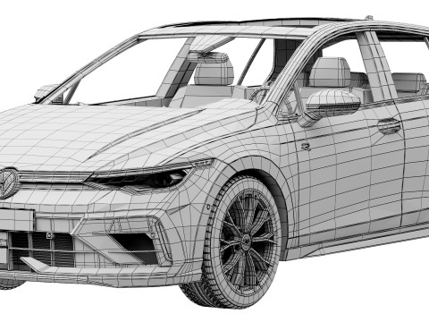 Volkswagen Golf R 2025 3D Model