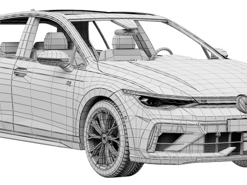 Volkswagen Golf R 2025 3D Model