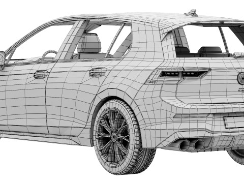 Volkswagen Golf R 2025 3D Model