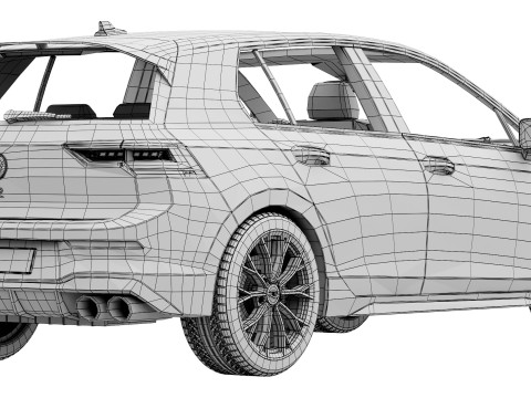 Volkswagen Golf R 2025 3D Model