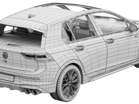 Volkswagen Golf R 2025 3D Model