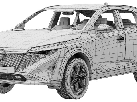 Nissan Qashqai 2025 3D Model
