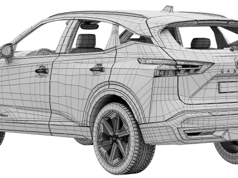 Nissan Qashqai 2025 3D Model