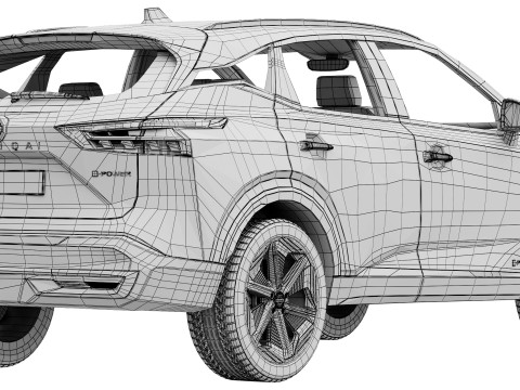 Nissan Qashqai 2025 3D Model