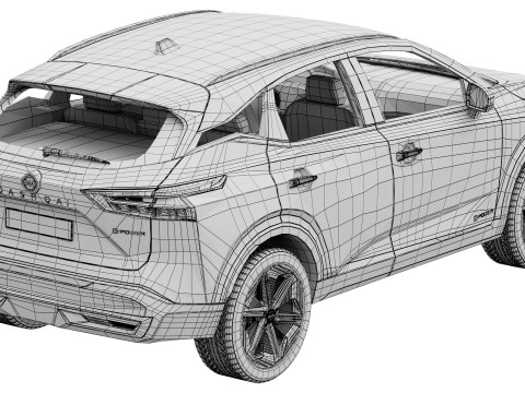 Nissan Qashqai 2025 3D Model