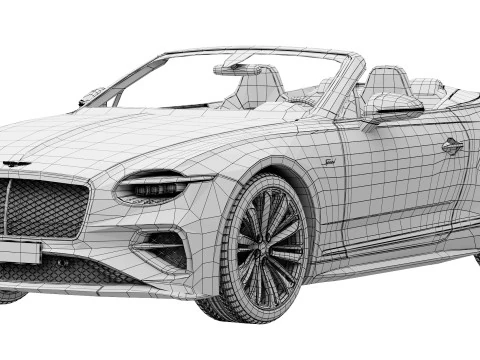 Bentley Continental GTC Velocidade 2025 Modelo 3D