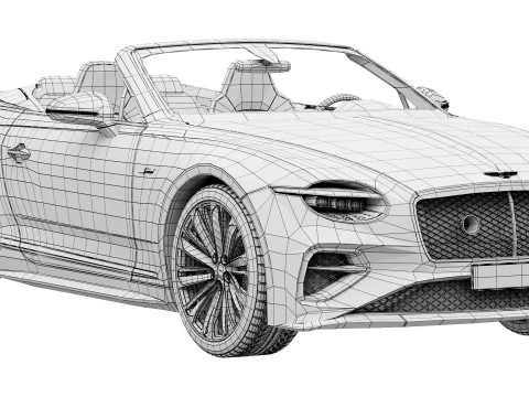 Bentley Continental GTC Velocidade 2025 Modelo 3D