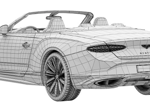 Bentley Continental GTC Velocidade 2025 Modelo 3D