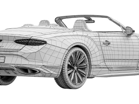 Bentley Continental GTC Velocidade 2025 Modelo 3D