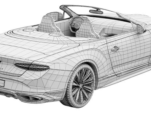 Bentley Continental GTC Velocidade 2025 Modelo 3D