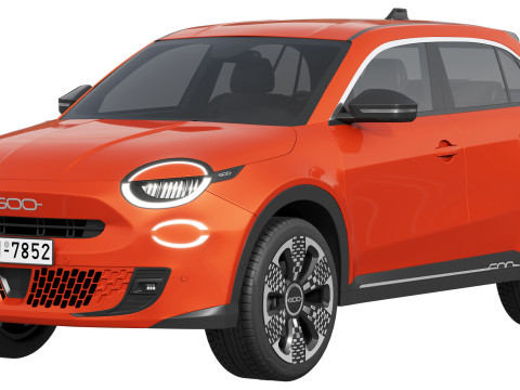 Fiat 600e 3D Model