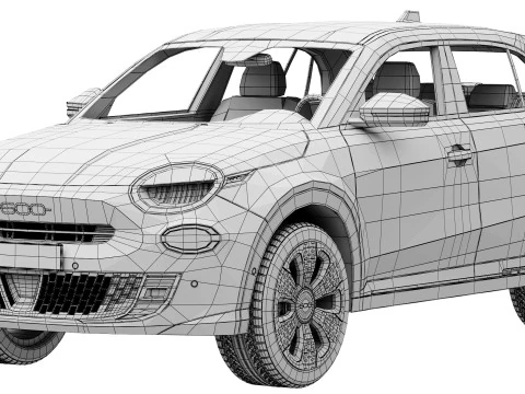 Fiat 600e 3D Model