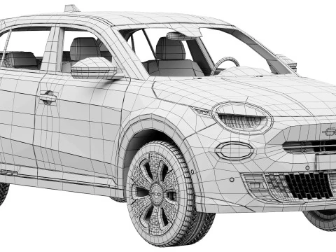 Fiat 600e 3D Model