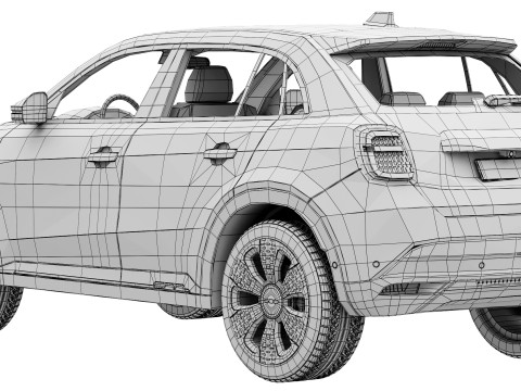 Fiat 600e Modelo 3D