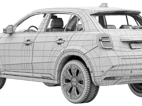Fiat 600e 3D Model