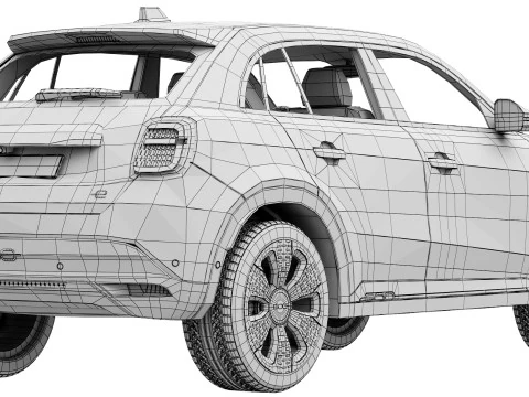 Fiat 600e 3D Model