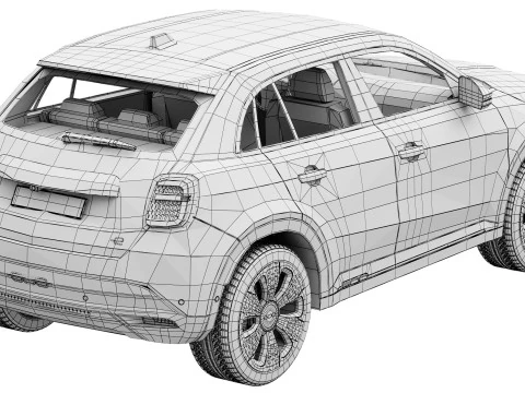 Fiat 600e 3D Model