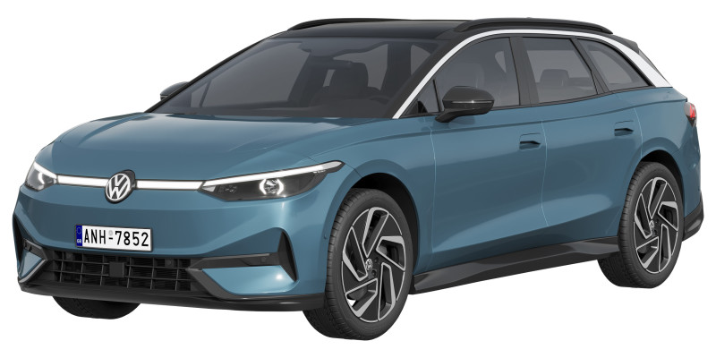 Volkswagen ID7 Tourer 3D Model .c4d .max .obj .3ds .fbx .stl .blend 