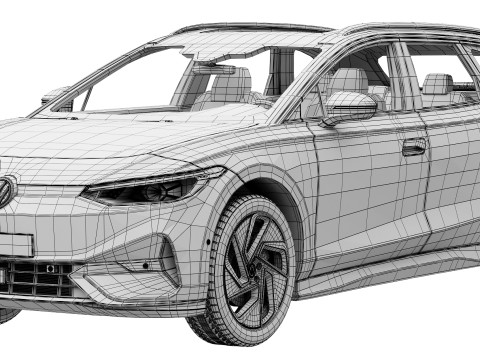 Volkswagen ID7 Tourer 3D Model
