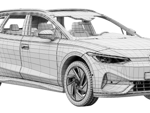 Volkswagen ID7 Tourer 3D Model