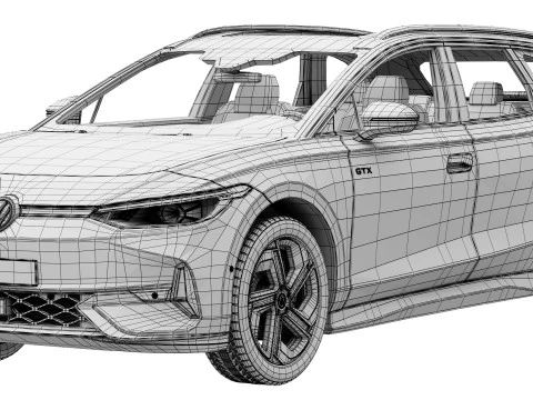 Volkswagen ID7 GTX Tourer 3D Model