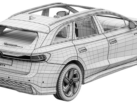 Volkswagen ID7 GTX Tourer 3D-Modell