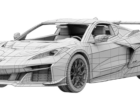 Chevrolet Corvette ZR1 2025 3D Model