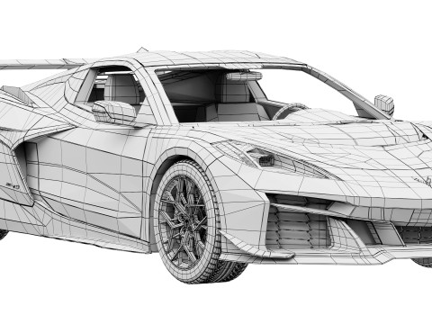 Chevrolet Corvette ZR1 2025 Modelo 3D