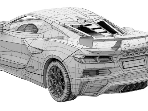 Chevrolet Corvette ZR1 2025 Modelo 3D