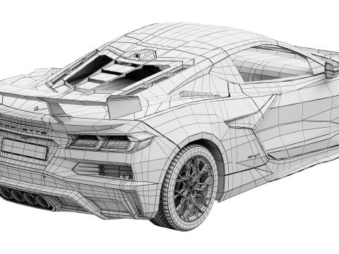 Chevrolet Corvette ZR1 2025 3D Model