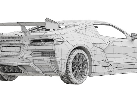 Chevrolet Corvette ZR1 2025 Modelo 3D