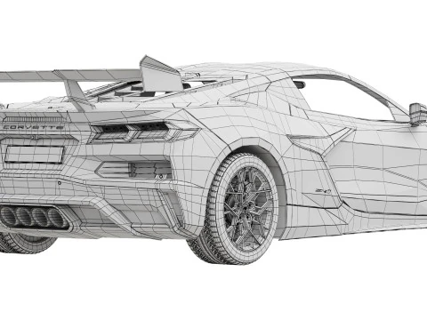 Chevrolet Corvette ZR1 2025 3D Model