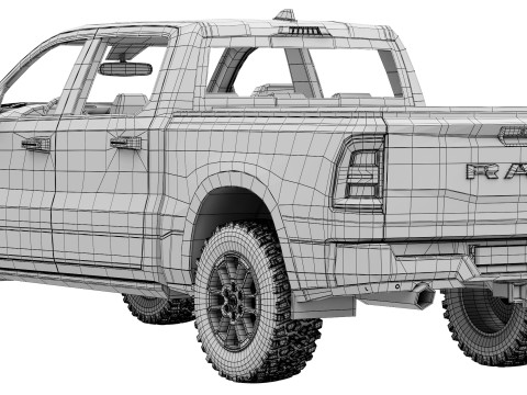 RAM 1500 2025 3Dモデル