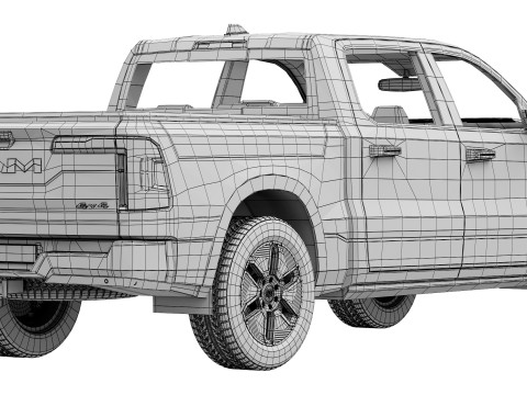 RAM 1500 REV 2025 Model 3D