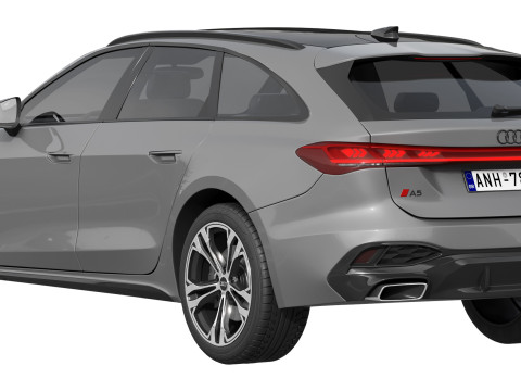 Audi A5 Avant 2025 3D Model