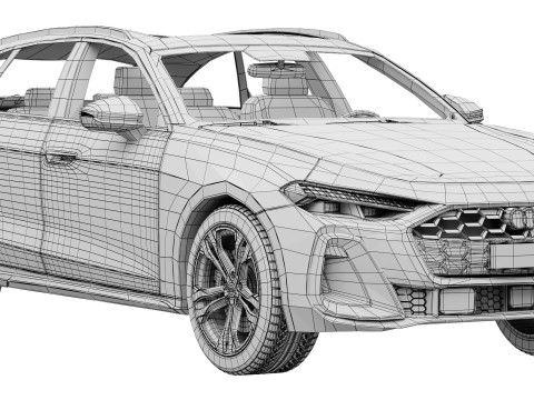 Audi A5 Avant 2025 3D Model