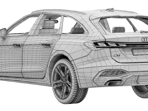 Audi A5 Avant 2025 3D Model
