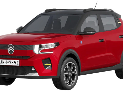Citroen e-C3 2024 Modello 3D