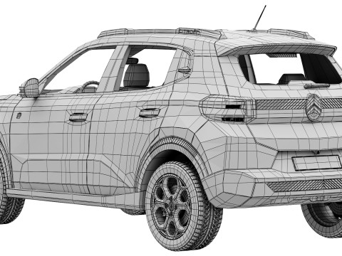 Citroen e-C3 2024 3Dモデル