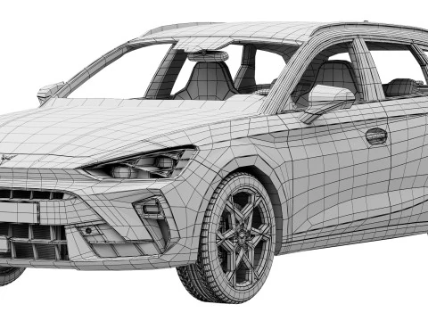 Cupra Leon Sportstourer 2025 3D Model