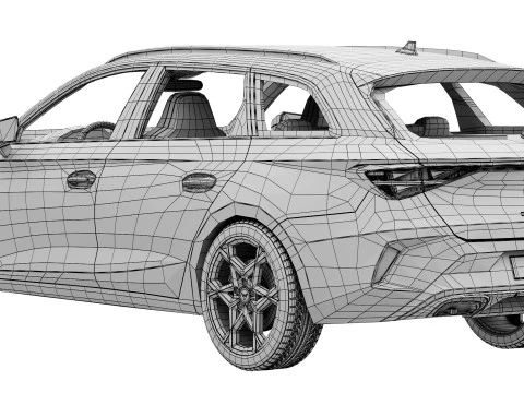 Cupra Leon Sportstourer 2025 3D Model